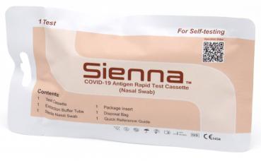 Für Heimanwendung: Sienna™ COVID-19 Antigen-Schnelltest NASAL