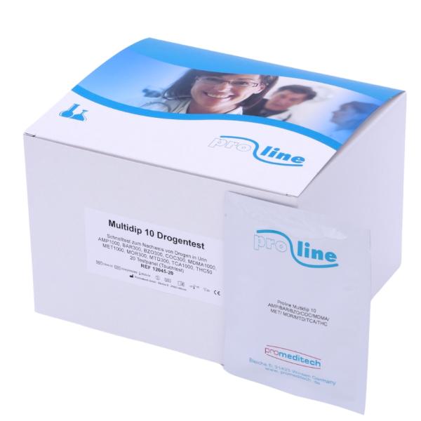 Proline Multidip 10 Drogentest | 20 Testpanel
